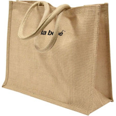 La Bebe ™ Shopper bag  Art.23615 Jute Bag Teкcтильная сумка из джутовой ткани с ручками 33x15x40см