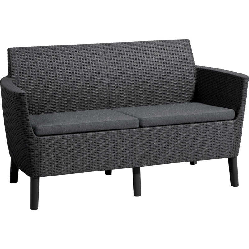 Keter Садовый диван двухместный Salemo 2 Seater Sofa, серый