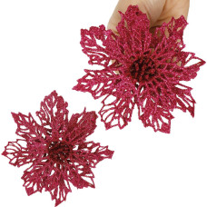 Springos Ziemassvētku rotājums  poinsettia 13,5 cm CA1261