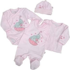 Koala Baby Baby linen set - 4 parts - 11-169 - UMBRELLA - PINK -  size 56