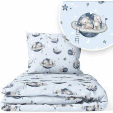 Ankras Cover set -  2 pcs - 135x100, 40x60 - BEAR on the MOON