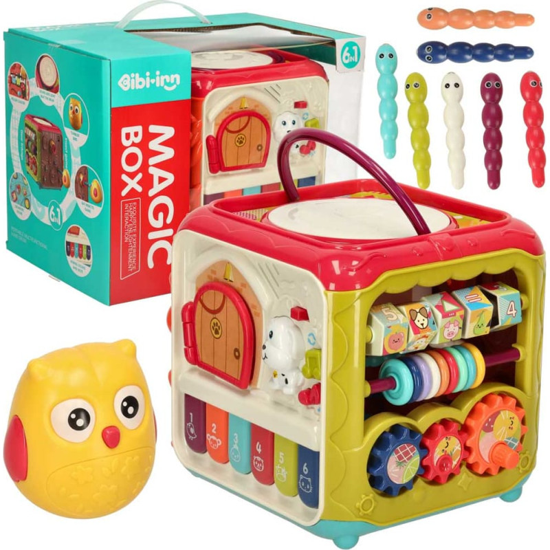 Sensorā rotaļlieta bērniem kubs 6in1