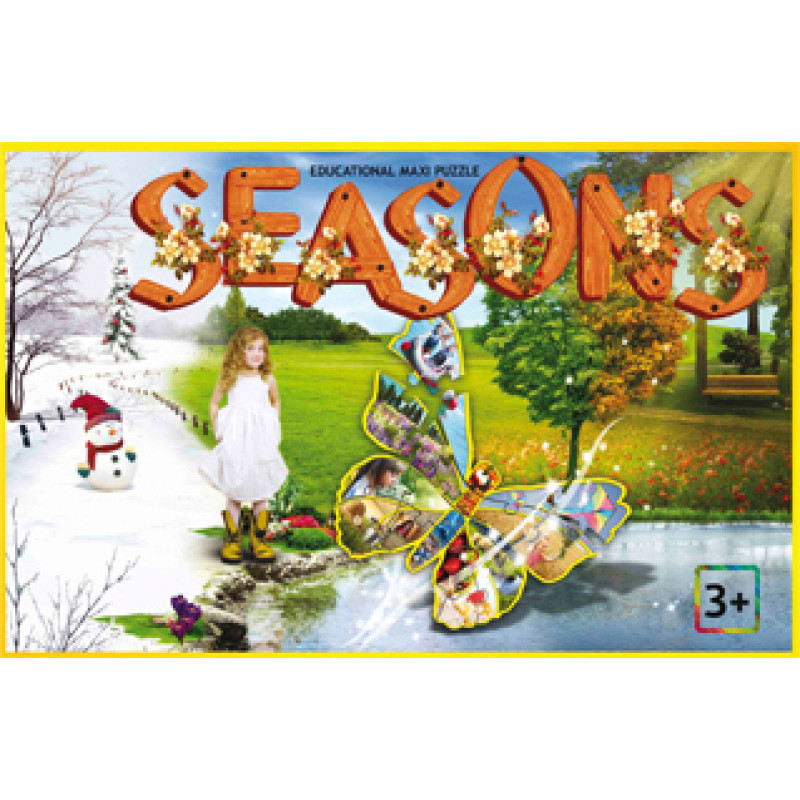 PIO Educational maxi puzzle SEASONS (English), ages 3-6