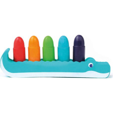 Ludi bath toy set, Crayons with a crocodile