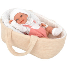 Arias doll with a beige carrycot, girl, 33 cm