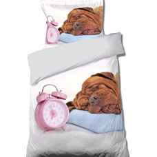 BEDDING SET YOUTH 160X200+70X80 COTTON. ALARM CLOCK YOUTH.