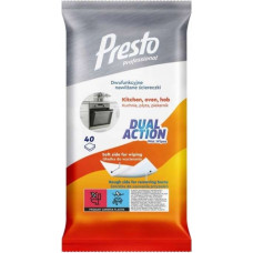 Presto Влажные салфетки для кухни, плит и духовок Dual Action 40 шт.