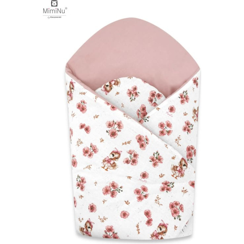 Miminu Kieczmerski — детский конверт для новорождённого Standard, 75 × 75 см, MIMINU DESIGN, Розовые уточки, 100% хлопок