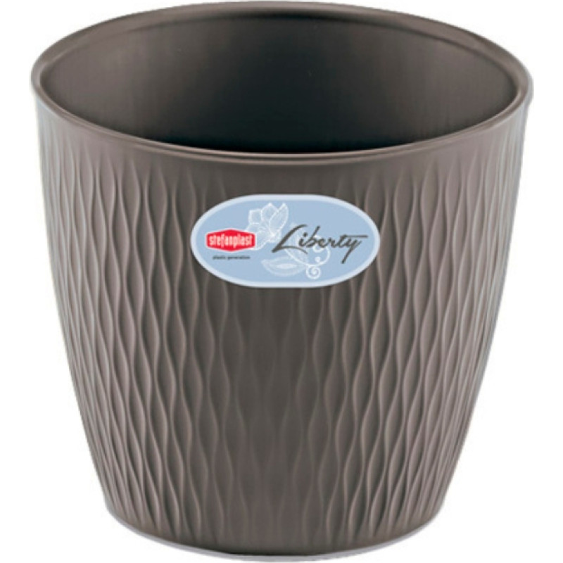 Stefanplast Цветочный горшок Liberty Ø20x19см серый