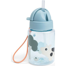 Done By Deer бутылочка с соломинкой Tiny farm Blue