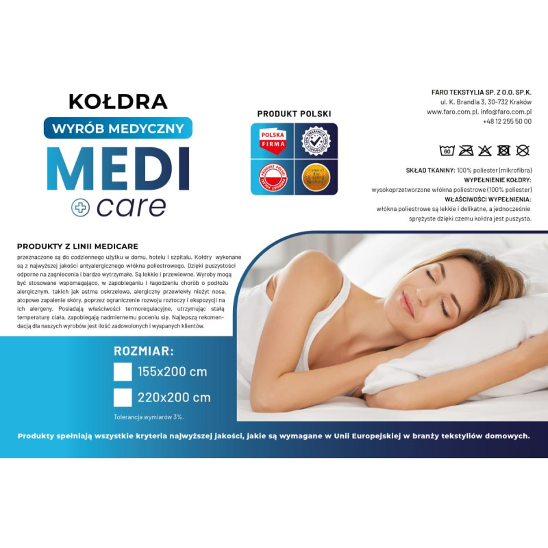 QUILT 155X200 GOLDEN SWEET DREAMS 1100g.