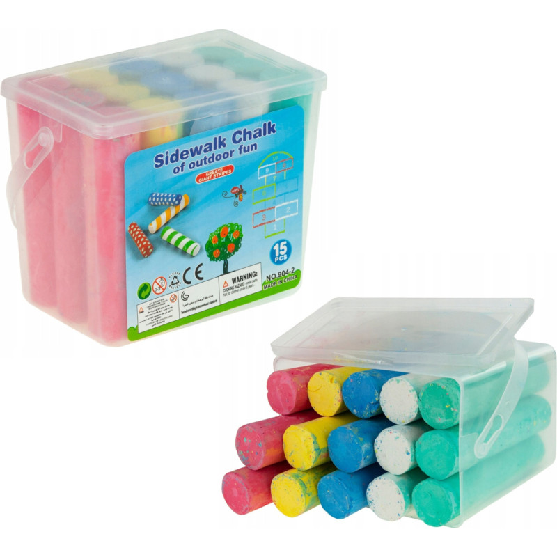 KREDA KOLOROWA 15 SZTUK 5 KOLORÓW