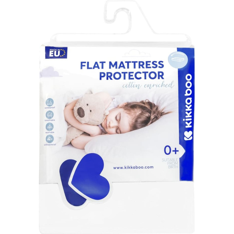 Mattress protector flat - cotton 90/200 cm