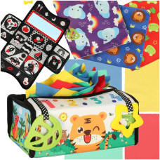 Sorteris sensoro salvešu kaste montessori paklājs 2in1