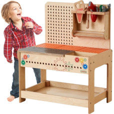 Деревянный мастер-класс Masterkidz Montessori STEM с инструментами + аксессуары