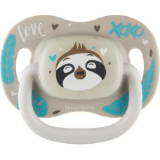 Canpol 34/935 Smoczek uspokajający silikonowy18 m+ okrągły EXOTIC ANIMALS leni