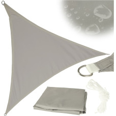 LUARO dārza terases saulessargs ūdensnecaurlaidīgs 3x3x3m trīsstūris pelēks