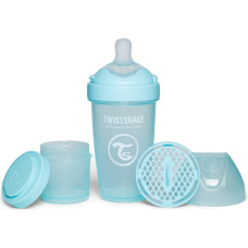 Twistshake Pro Double Anti-Colic Feeding Bottle 260ml Pastel Blue 79025