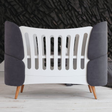 Овальная детская кроватка Ingvart Transformers Fly Bed, фиолетового цвета