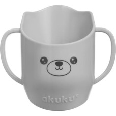 Akuku A0695 Kubek pochyły do nauki picia szary