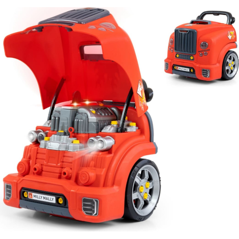 Milly Mally ходунок – каталка N-gine, красного цвета