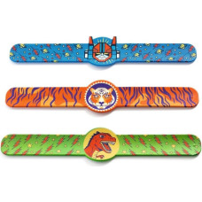 Djeco Шлепающие браслеты - дино, тигр, робот (1 шт., 3 дизайна)