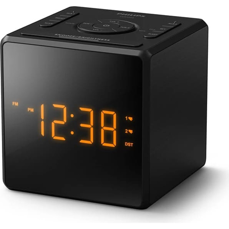 Philips radio pulkstenis ar USB, melns - TAR4500/10