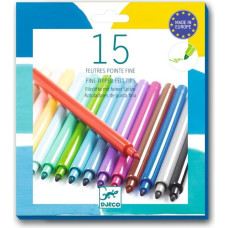 Djeco Colours - 15 Felt brush pens - Pacific