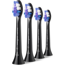 Philips Sonicare S2 Sensitive zobu birstes uzgalis, 4 gab, melns - HX6054/88