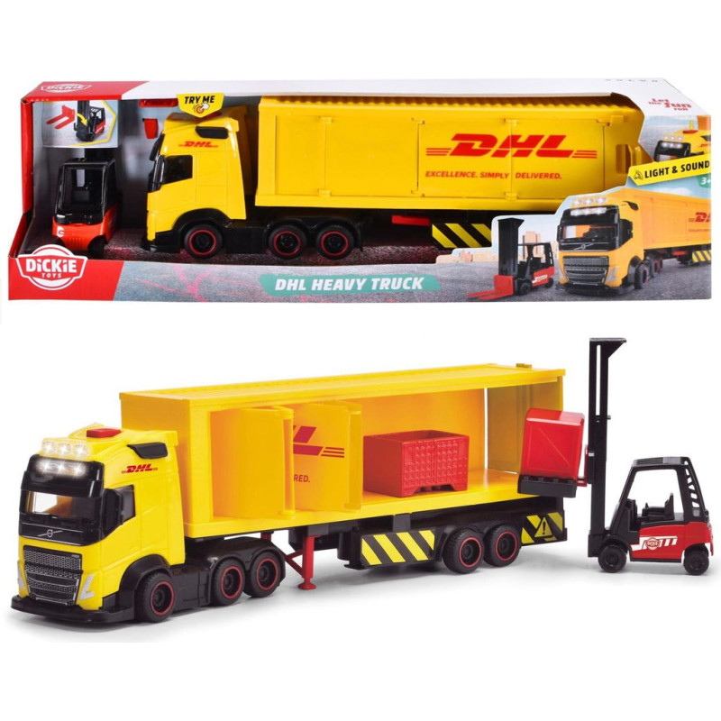 AUTO CIĘŻARÓWKA Z NACZEPĄ DHL