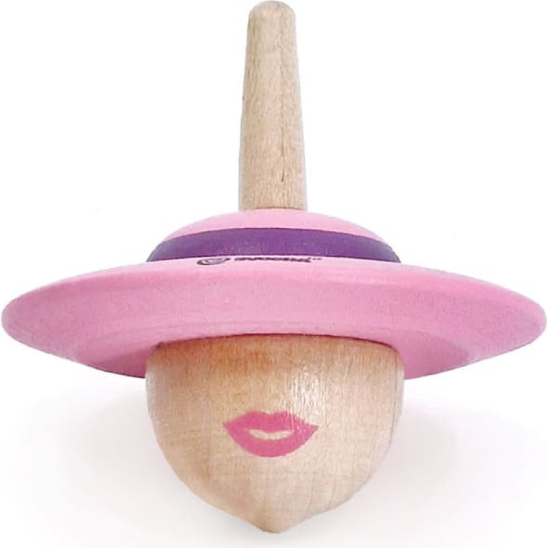 Svoora wooden spinning top, the Lady