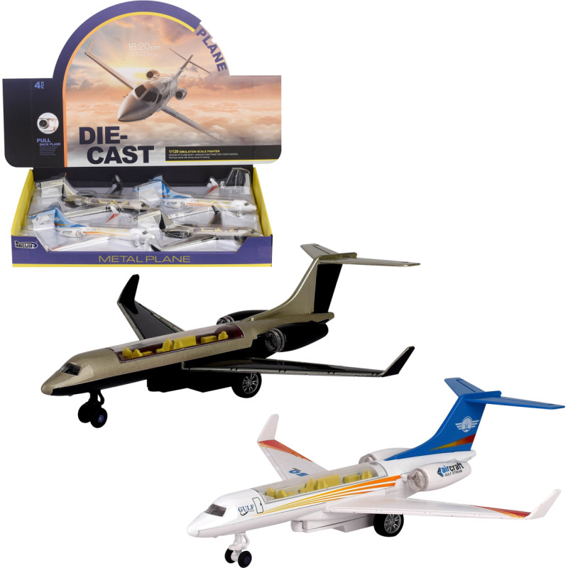 SAMOLOT METALOWY ŚWIATŁO I DŹWIĘK 2 WZOR