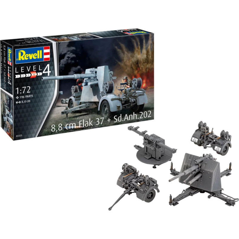 Revell H 8,8cm Flak 37+Sd.Anh.202 сборная модель &ndash; конструктор