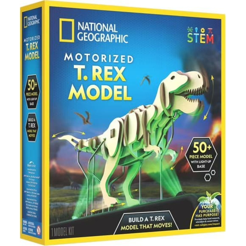 National Geographic interactive 3D puzzle Motorized T. Rex Model, RTMPZTREX