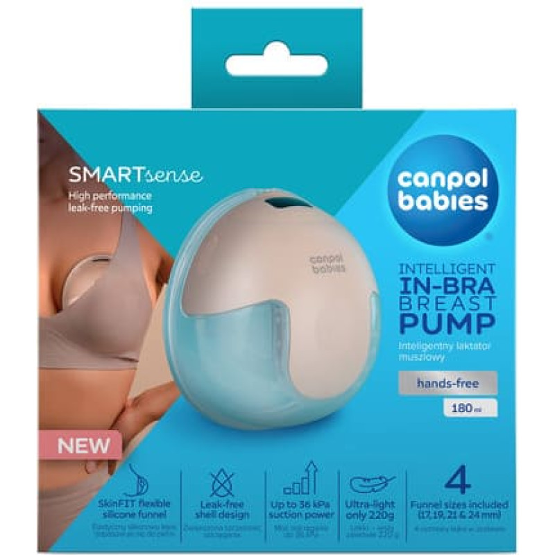 Canpol BABIES intelligent in-bra breast pump SMARTSENSE, 20/115