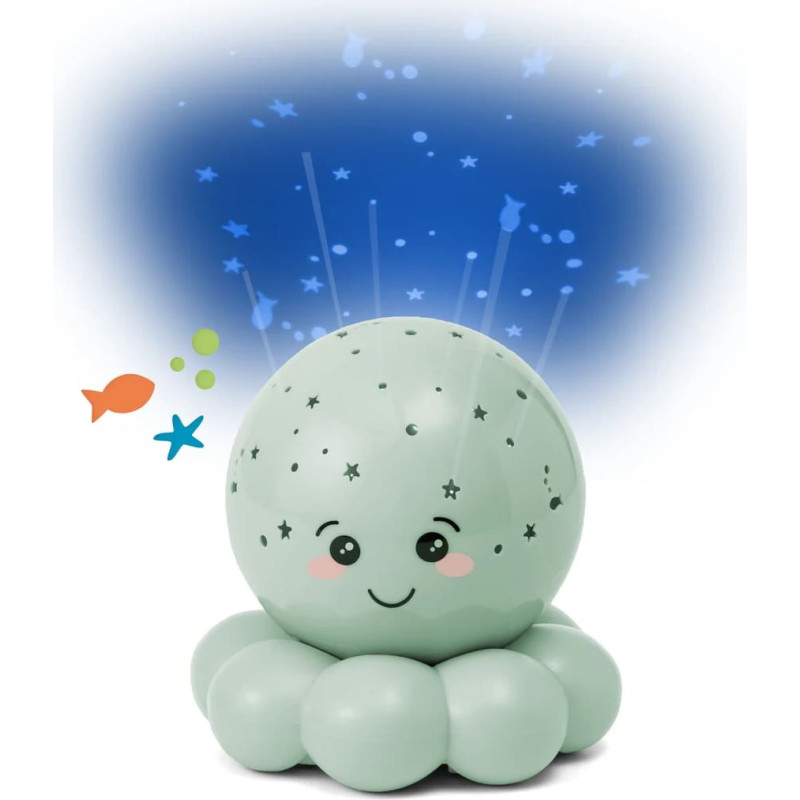 Cloud B öölamp Kaheksajalg, pastelne roheline