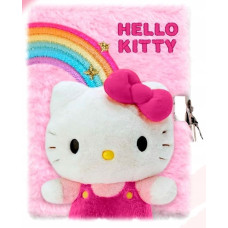 Kids Euroswan - Akcesoria Licencyjne 3D PLUSH NOTEBOOK A5 HELLO KITTY &