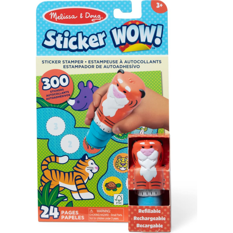 Melissa & Doug Игровой комплект с наклейками Sticker WOW! Тигр