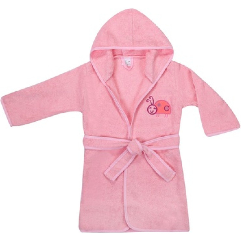 Duet Baby Halāts frotē Pink Ladybird 116/122 cm (44696)