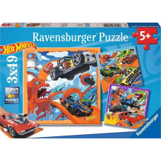 Ravensburger Пазл 3x49 элементов Хот Вилс