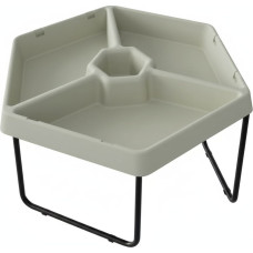 Masterkidz Sześciokątny Stolik Do Zabawy Piaskiem i Wodą 3 Komory Regulowana Wysokość