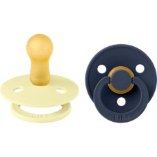 Bibs Colour Round Пустышки из натурального каучука Luna/Deep space 6-18m 2шт