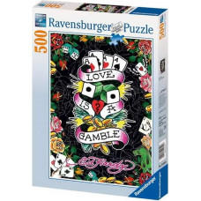 Ravensburger Пазл 500 Эд Харди: Любовь &mdash; это...