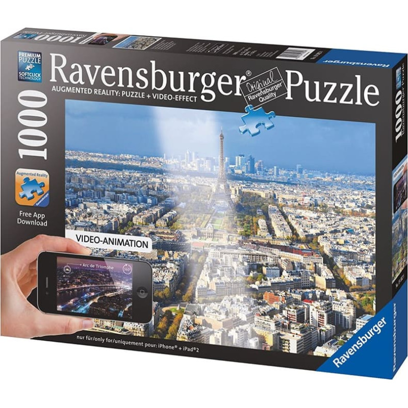 Ravensburger Пазл 1000 Париж (с видеоэффектом)