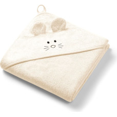 Babyono bamboo hooded towel 100x100cm cream 1553/07