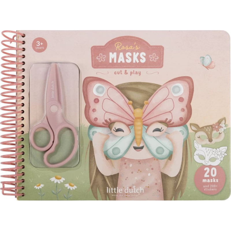 Little Dutch Книга с ножницами &ndash; маски Роза и друзья
