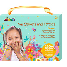Avenir Наклейки для ногтей и татуировки (260+ штук) - "Цветы"