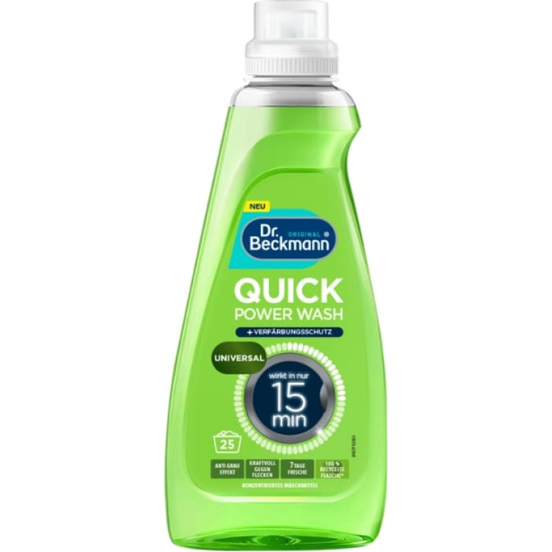 Dr.beckmann Жидкое моющее средство для стирки Quick Power Wash Universal 800 мл