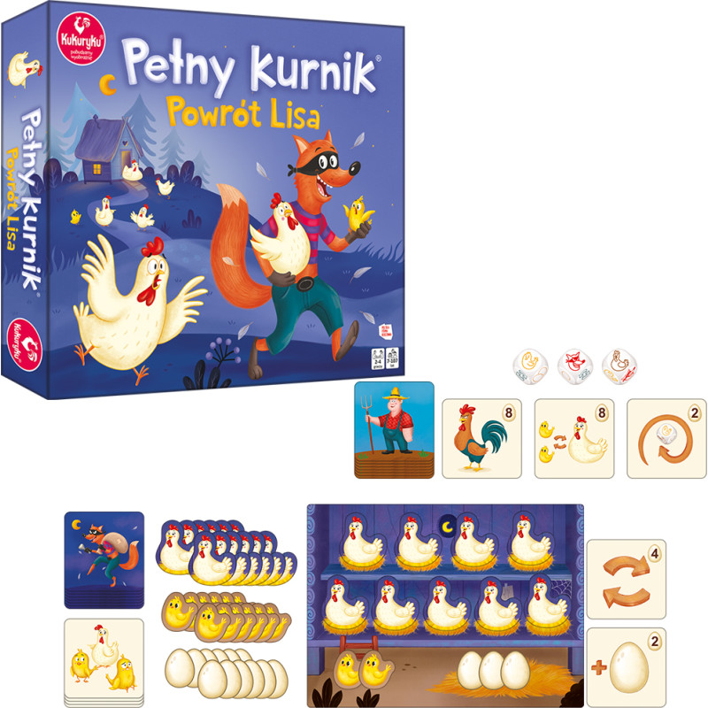 GRA PLANSZOWA PEŁNY KURNIK - POWRÓT LISA