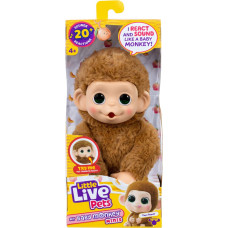 Little Live Pets интерактивная мягкая игрушка Обезьяна Мини, 19 см
